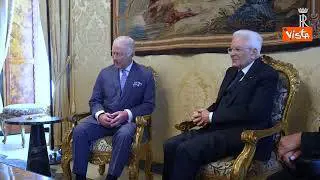 Mattarella a Re Carlo: Un piacere e un onore accoglierla al Quirinale