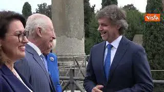Re Carlo e la Regina Camilla visitano il Colosseo con una guida d'eccezione, Alberto Angela