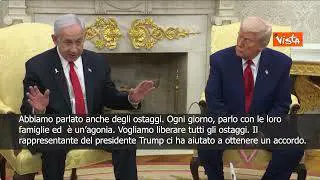 Medio Oriente, Netanyahu da Trump: Stiamo lavorando a nuovo accordo per liberare ostaggi