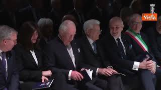 Mattarella e Re Carlo III al Complesso architettonico di Testaccio per l'Otello di Shakespeare