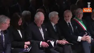 Mattarella e Re Carlo III al Complesso architettonico di Testaccio per l'Otello di Shakespeare