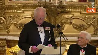 L'omaggio in italiano di Re Carlo a Mattarella: "Per la stima e l'affetto di cui gode"