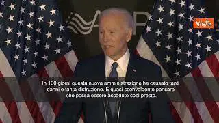 Biden: "In soli 100 giorni da nuova amministrazione tanti danni e distruzione"