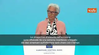 Dazi Usa, Lagarde (Bce): “Impatto su inflazione sarà chiaro con il tempo”