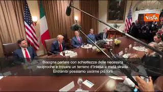 Meloni: Bisogna parlare con schiettezza e trovare intesa a metà strada. Insieme siamo più forti