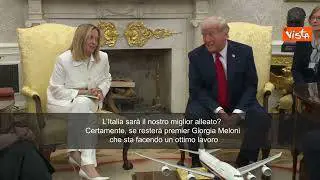 Meloni, l'Italia alleata degli Usa e le formiche. La domanda di Vista al Presidente Usa Trump