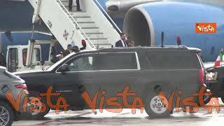 L'arrivo del vicepresidente degli Stati Uniti JD Vance all'aeroporto di Ciampino