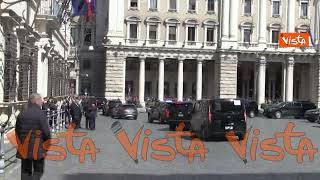 Il vicepresidente Usa JD Vance lascia Palazzo Chigi dopo l'incontro con la premier Meloni
