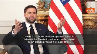 Jd Vance: "Apprezzo molto l'amicizia fra i nostri due Paesi"