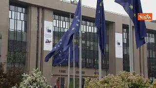 Addio Papa Francesco, bandiere a mezz'asta al Consiglio Ue a Bruxelles