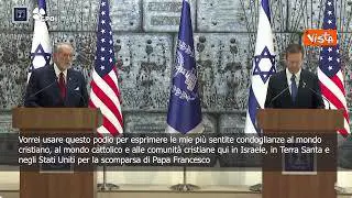Presidente di Israele Herzog: Papa Francesco aveva promosso legami con mondo ebraico