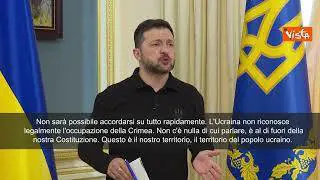 Zelensky: "Non riconosceremo l'occupazione russa della Crimea"
