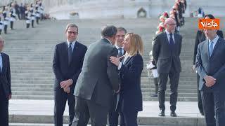 25 Aprile, Meloni all'altare della Patria per la Liberazione