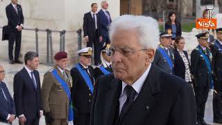 25 Aprile, Mattarella onora la tomba del Milite ignoto all'Altare della Patria