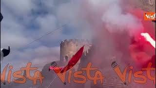 La protesta pro Palestina a Porta San Paolo per il 25 Aprile