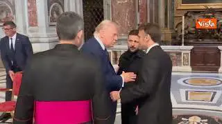 Lo storico incontro di Trump e Zelensky in Vaticano ai funerali di Papa Francesco