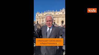 Eugenio Giani ai funerali di Papa Francesco: "Ha segnato la storia dell'umanità"