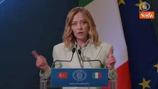 Meloni: "Tra Italia e Turchia solidi rapporti, puntiamo a raggiungere 40 mld di interscambio"