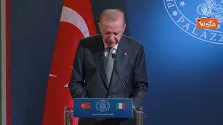 Erdogan: Priorità è ripristinare cessate il fuoco a Gaza, non si permette ingresso aiuti umanitari