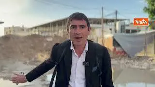 Fratoianni davanti al campo profughi di Jenin: E' uno sterminio, bisogna dire basta