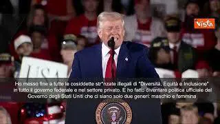 Trump: "Ho messo fine alle str*nzate woke, esistono solo due sessi, maschio e femmina"
