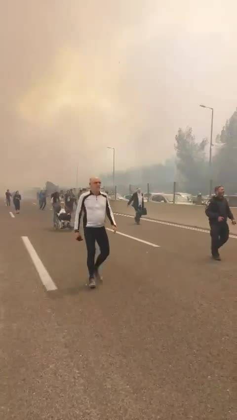 Incendi a Gerusalemme: l'evacuazione della Route 1 verso Tel Aviv