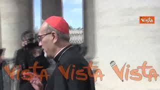 Il Cardinale Pizzaballa entra alla Congregazione dei Cardinali in Vaticano