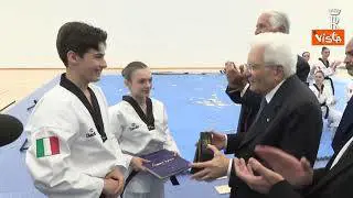 Mattarella visita il Centro di preparazione olimpica Giulio Onesti del Coni