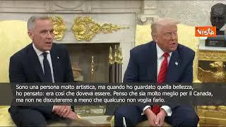 Trump a Carney alla Casa Bianca: Tra Usa e Canada sarebbe un matrimonio meraviglioso