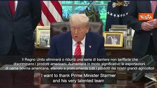 Trump: Usa e Gran Bretagna hanno firmato un grande accordo per entrambi i Paesi