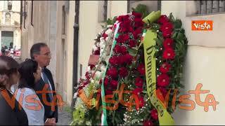 Anniversario uccisione Aldo Moro, delegazione Pd con Schlein e Boccia in Via Caetani