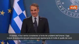 Mitsotakis: "Una volta Sud considerato problematico in Ue, oggi propone soluzioni"