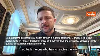 Zelensky: Questa è la guerra di Putin, la negoziazione si dovrebbe fare con lui