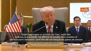 Trump a Ryad: Voglio raggiungere accordo con Iran, ma smetta di sponsorizzare terrorismo