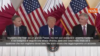 Trump: "Ci avviciniamo a un accordo con l'Iran sul nucleare"