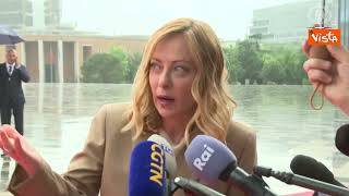 Meloni a Tirana per vertice Cpe: Continuiamo a lavorare per cessate il fuoco in Ucraina
