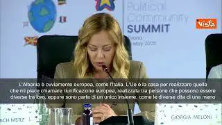 Meloni a vertice Cpe Tirana: "L'Albania è Europa come l'Italia"