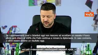 Zelensky: La nostra priorità è un cessate il fuoco incondizionato e onesto