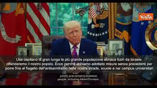 Trump: Misure senza precedenti per fermare antisemitismo dilagante in scuole e università