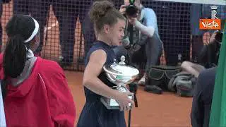 Standing ovation per Mattarella alla finale di tennis femminile degli Internazionali d'Italia