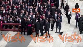 Meloni, Mattarella e Tajani alla Messa di insediamento di Papa Leone XIV
