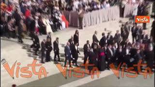 Il Presidente della Camera Fontana arriva a San Pietro per la Messa di insediamento Papa Leone XIV