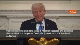Trump: Dal viaggio in Arabia Saudita abbiamo portato a casa 5,1 trilioni di dollari