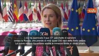 Kallas: Vogliamo vedere azioni forti dagli Usa su Mosca