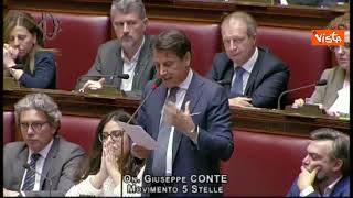 Conte in Aula mostra vecchio tweet di Meloni: "Su Gaza giravolta riprovevole e sanguinosa"