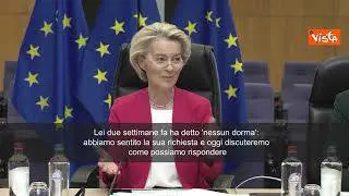 Von der Leyen a Mattarella: Risponderemo al suo "Nessun dorma"
