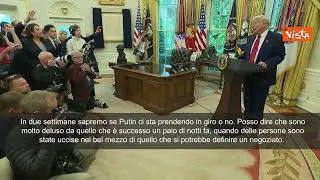 Trump: Putin vuole la pace? Lo scopriremo presto. Sapremo in due settimane se ci prende in giro