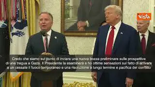 L'inviato speciale Usa Witkoff: "A breve nuova bozza di accordo per tregua a Gaza"