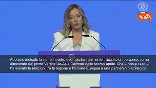 Meloni ad Astana: "Creare ponti è nel nostro Dna, è l'eredita di Marco Polo"