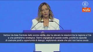 Meloni ad Astana: Italia ha tracciato la rotta col primo Vertice Ue-Asia Centrale